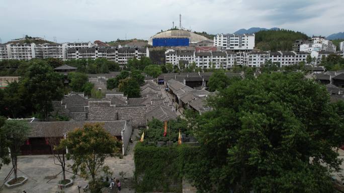 中国风光巫山大昌古镇航拍