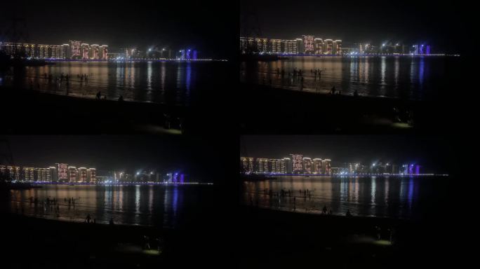 城市晚上海景