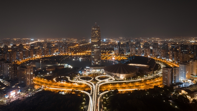 郑州大玉米夜景延时合集