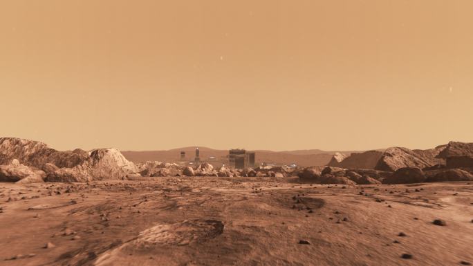火星广阔的表面土地