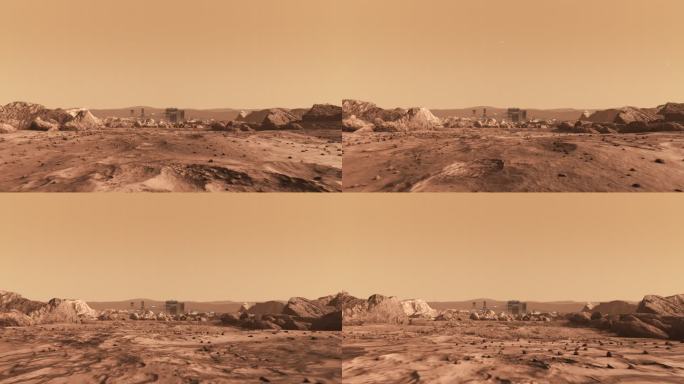 火星广阔的表面土地