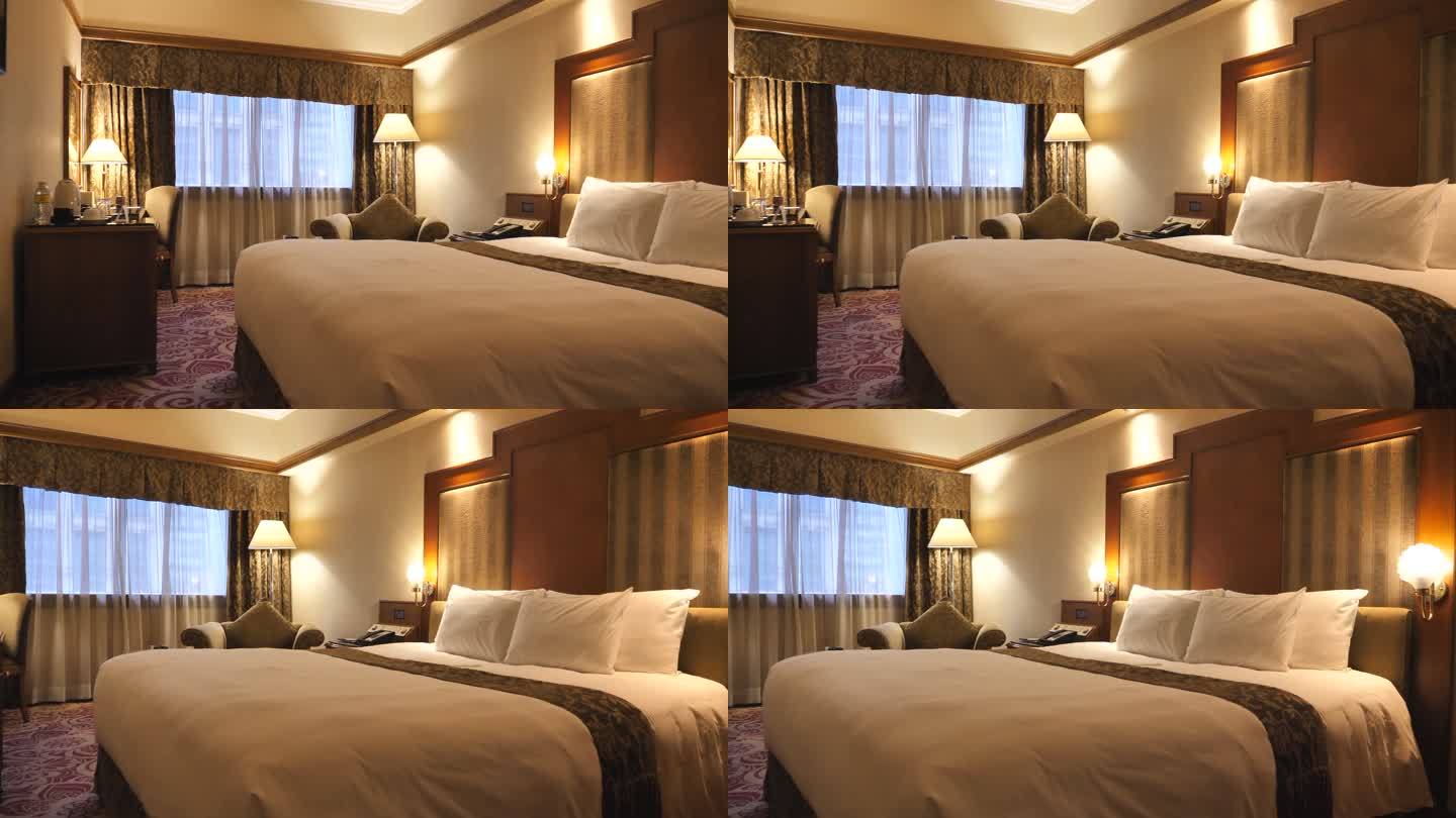 现代酒店卧室内饰酒店环境大床房