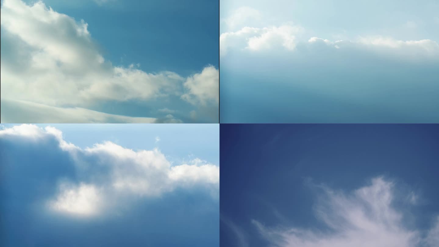 流动的云 蓝天 白云 空镜头 背景 延时
