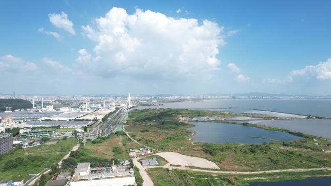 【正版素材】东莞滨海湾大全景