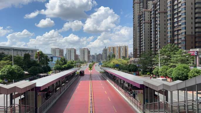 城市BRT快速公交系统 BRT车站 站台