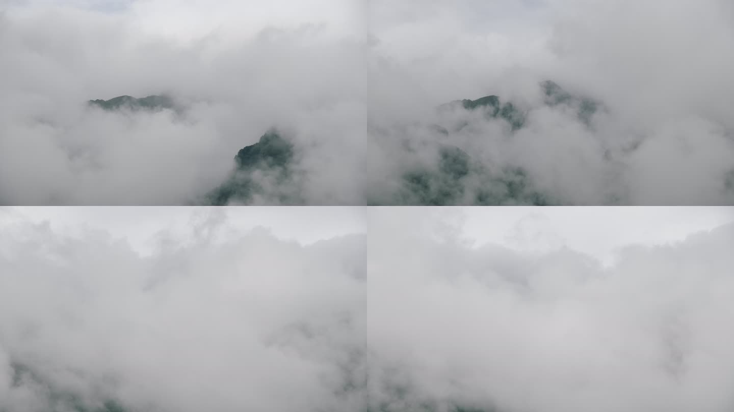 云雾里的苍山