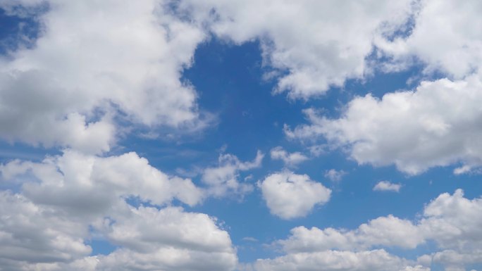 蓝天白云延时摄影时光流逝晴空万里贵州天气