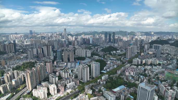 贵阳城市大景空景