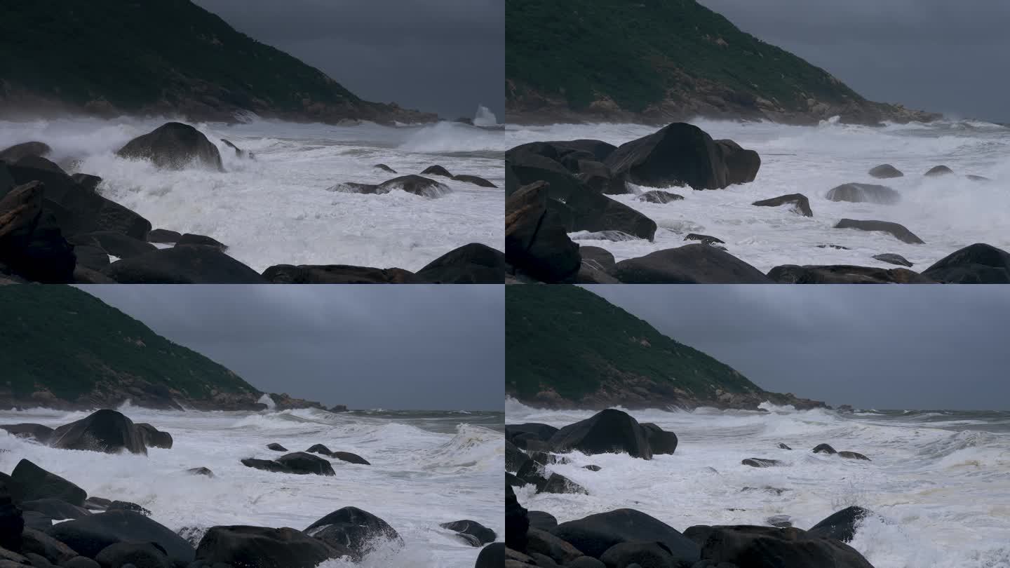 台风天海岸-升格动画
