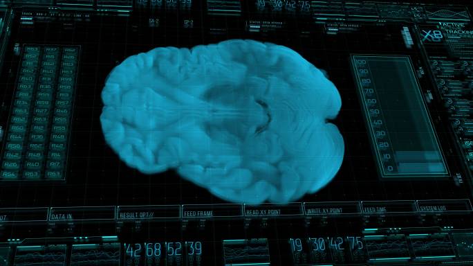神经技术未来的医学hud界面结合了医学和计算机科学领域的最新成就，允许调查和研究人脑中的过程。