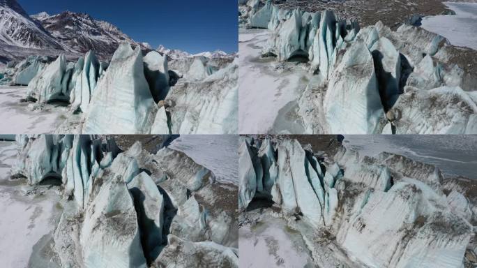 西藏来古冰川震撼航拍