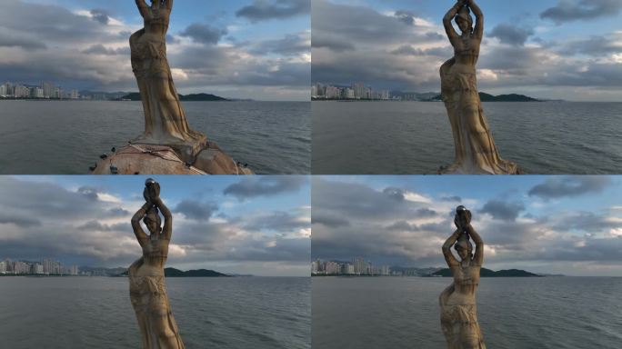 珠海渔女 雕像 珠海地标景点