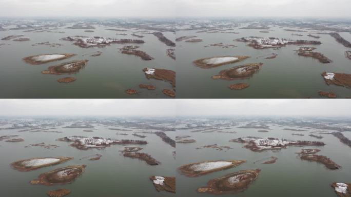 北湖湿地公园雪景