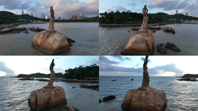 珠海渔女 雕像 珠海地标景点