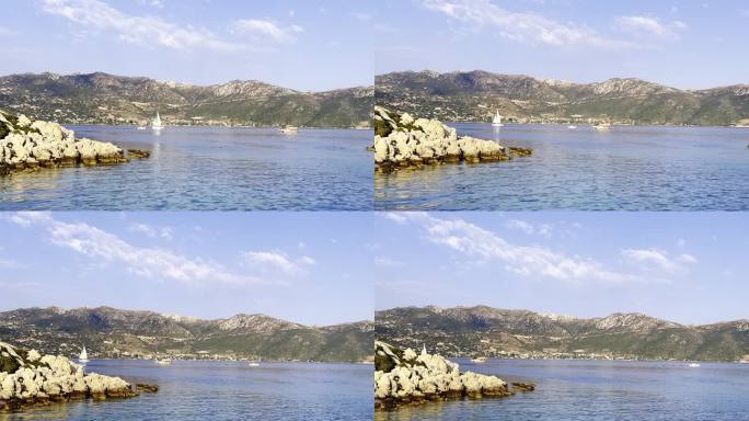 爱琴海村庄令人敬畏的海湾