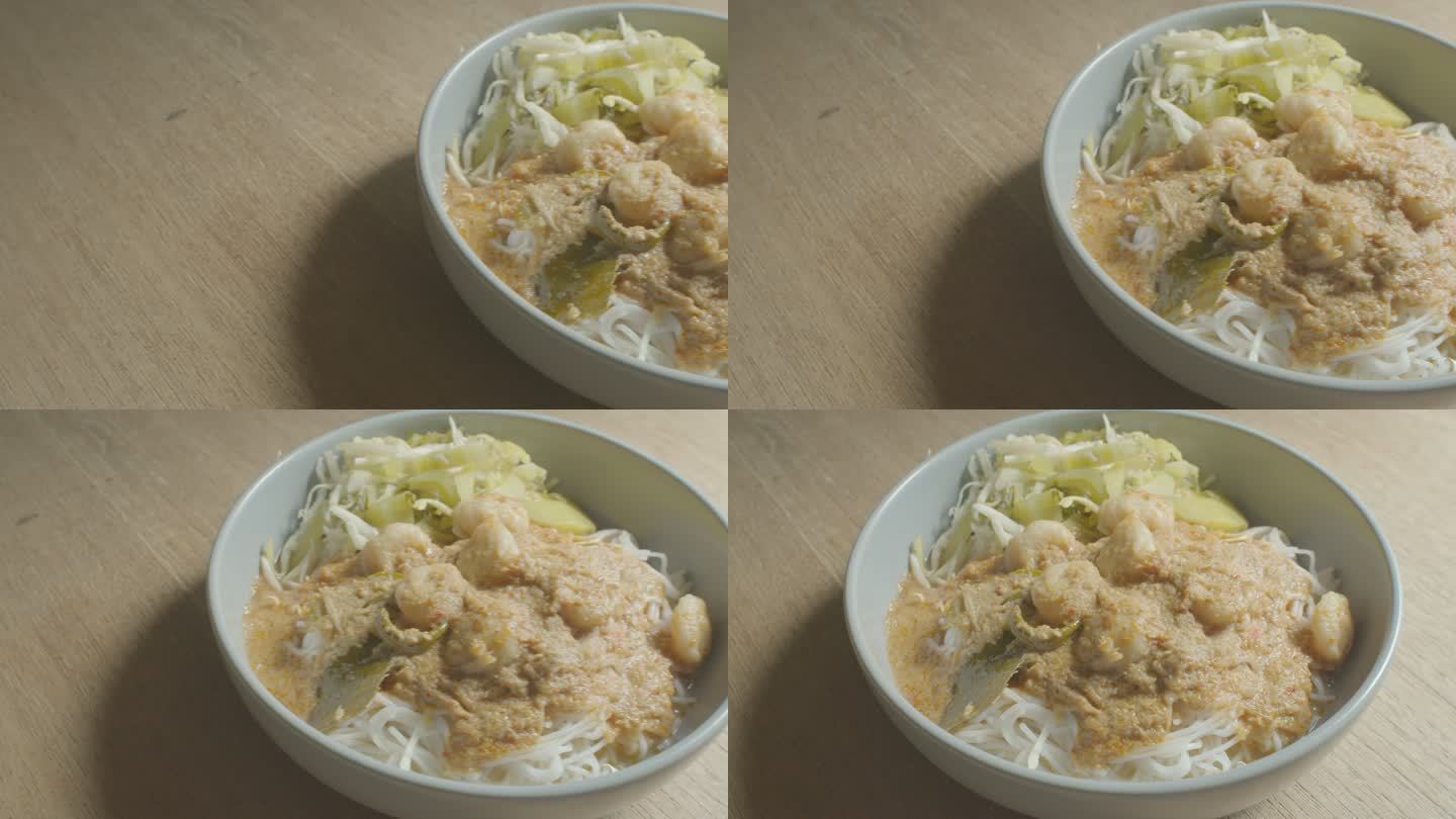咖喱鱼露米粉（泰国菜）
