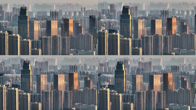 武汉-城市森林-黄昏天际线