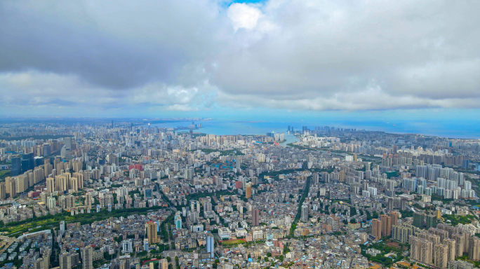 海南海口城市大景