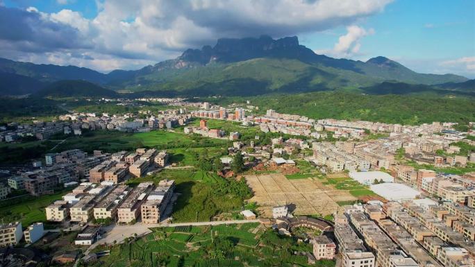 航拍福建新农村景观