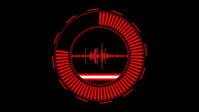 4K高科技语音识别扫描通道视频红色1