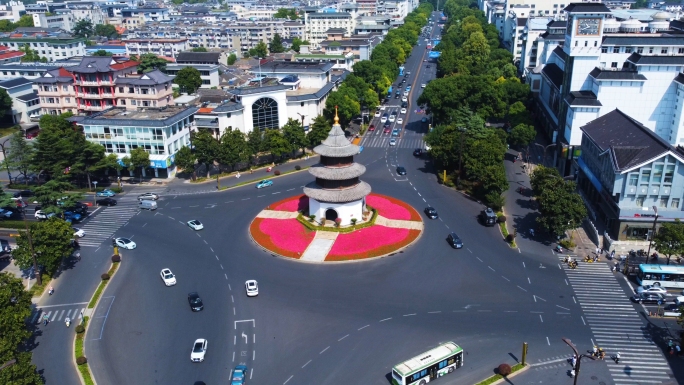 扬州文昌阁四望亭航拍