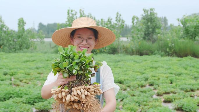 现挖花生