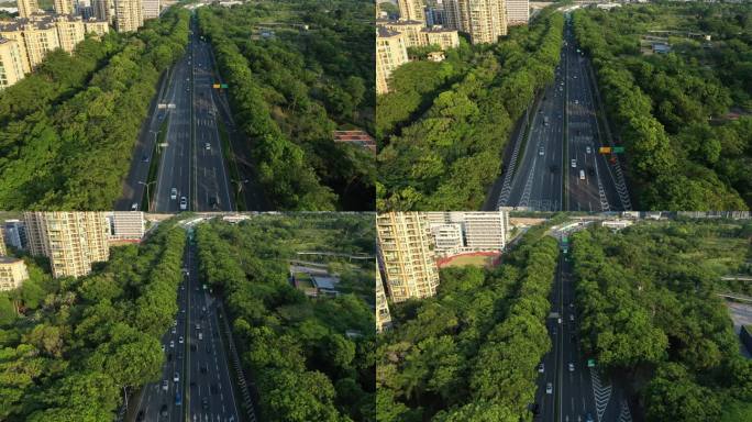 深圳城市道路2022航拍