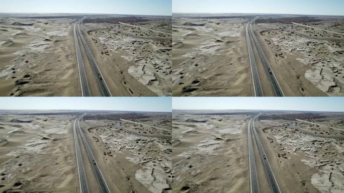 内蒙古额济纳旗巴丹吉林西部地区沙漠公路