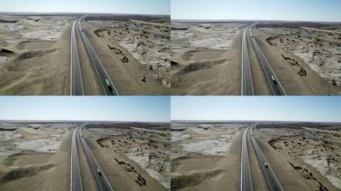 内蒙古额济纳旗巴丹吉林西部地区沙漠公路