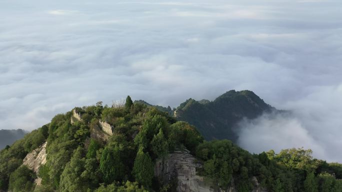 秦岭 南五台 航拍 生态 环境