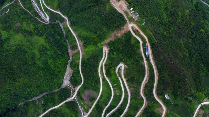 4K怒江峡谷 盘山公路