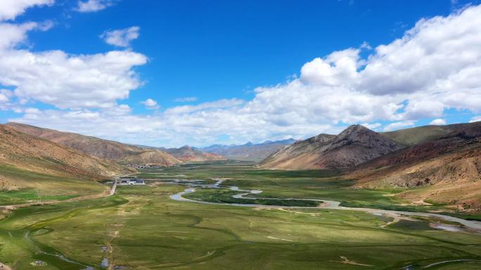 航拍西藏高原延时