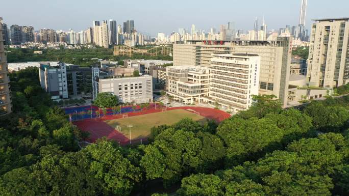 深圳城市风光航拍（学校）