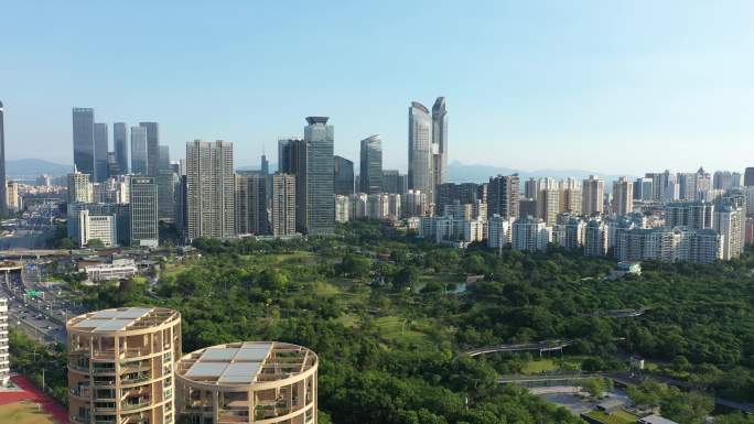 深圳香蜜公园2022航拍（带建筑群）