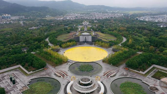 安徽省池州市青阳县九华山风景区九华山航拍