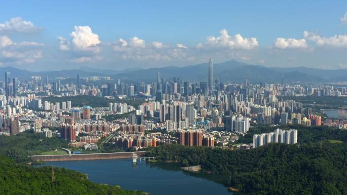 深圳福田平安大厦居民楼大景