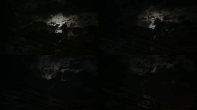 乌云遮月黑暗来临