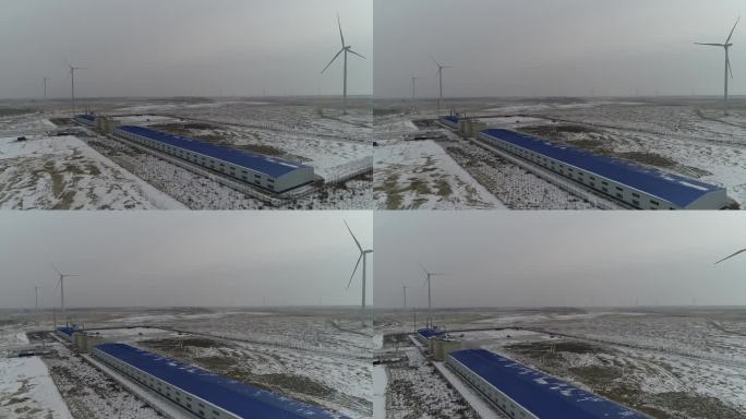 东北吉林省农村 冬天雪景