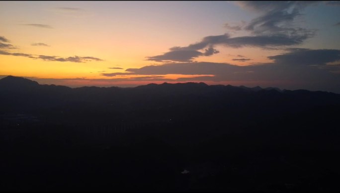 贵州乡村夕阳航拍视频素材