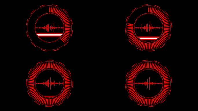 4K高科技语音识别扫描通道视频红色3