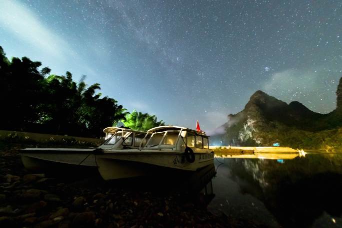 山水风景 星空