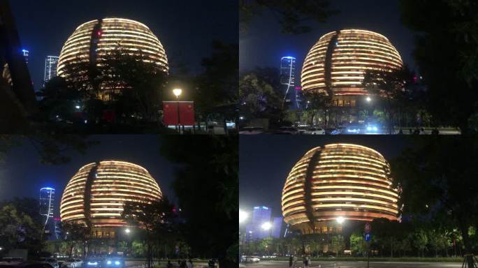 杭州国际会议中心夜景