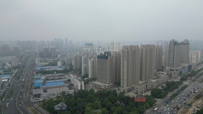 航拍湖北襄阳城市建设 (6)