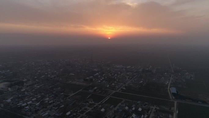 乡村夕阳