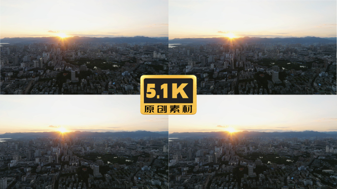5K-昆明城市日落时的风貌