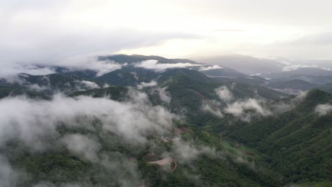 西盟佤族 大山深处 航拍 中国边境