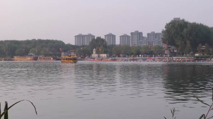 北京通州大运河漕运码头大运河森林公园游船
