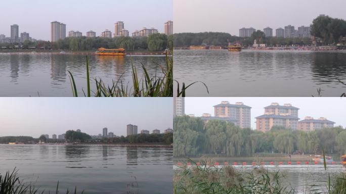 北京通州大运河漕运码头大运河森林公园游船