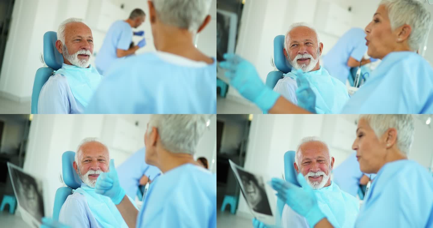 牙科检查。外国人老外国外