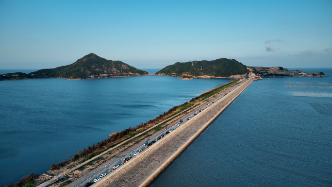 黄礁岛沿海公路航拍